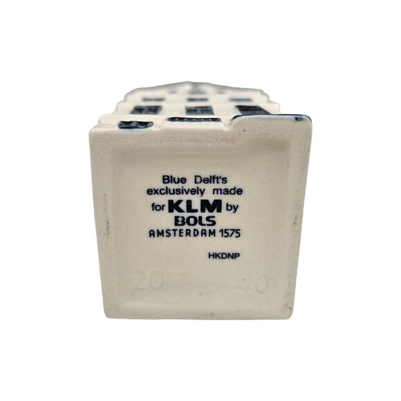 KLM Blue Delft House #40 Bols Empty Holland Dutch KLM Airlines - Picture 7 of 8
